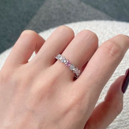 [Charm Aries Jewelry]0.25 Carat Radiant Romance Heart Cut Lover Ring