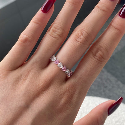 [Charm Aries Jewelry]0.25 Carat Radiant Romance Heart Cut Lover Ring