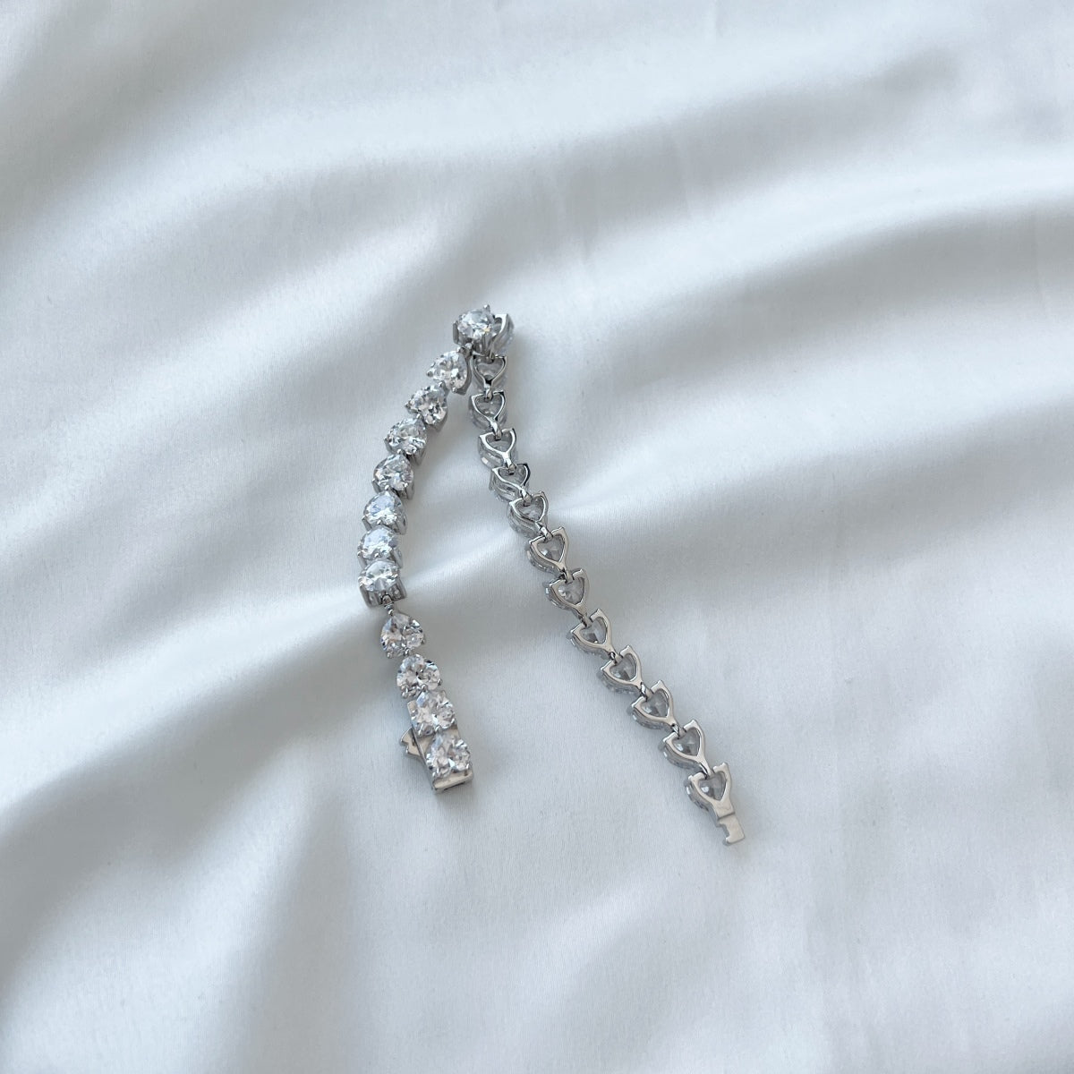 [Charm Aries Jewelry]0.75 Carat Elegant Romantic Heart Shape Lover Bracelet