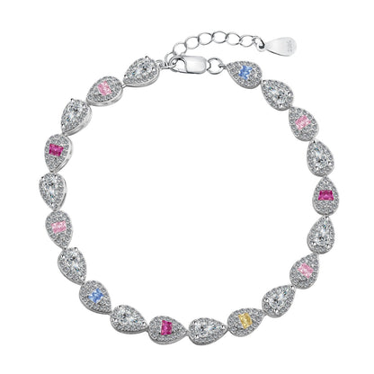 [Charm Aries Jewelry]0.25 Carat Radiant Water Drop Shape Daily Bracelet