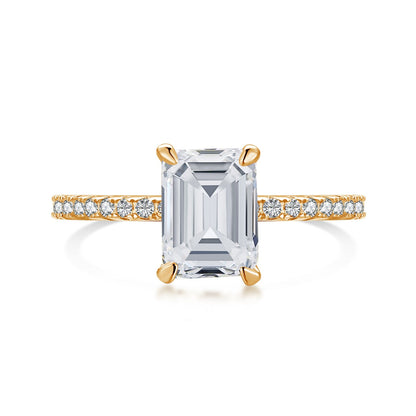 [Charm Aries Jewelry]2.0 Carat Scintillating Ornate Radiant Cut Party Ring