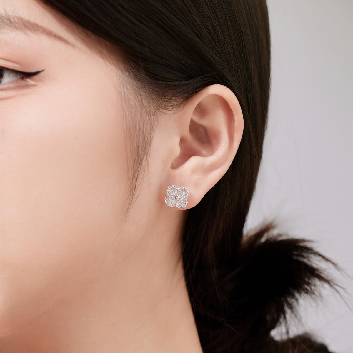 [Charm Aries Jewelry]Four Leaf Clover Fashion Earrings