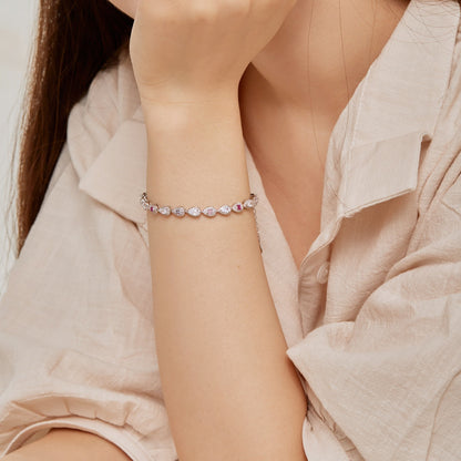 [Charm Aries Jewelry]0.25 Carat Radiant Water Drop Shape Daily Bracelet