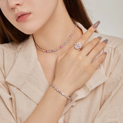 [Charm Aries Jewelry]0.25 Carat Radiant Water Drop Shape Daily Bracelet