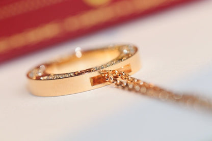 [Charm Aries Jewelry]LOVE NECKLACE ADJUSTABLE ROSE GOLD