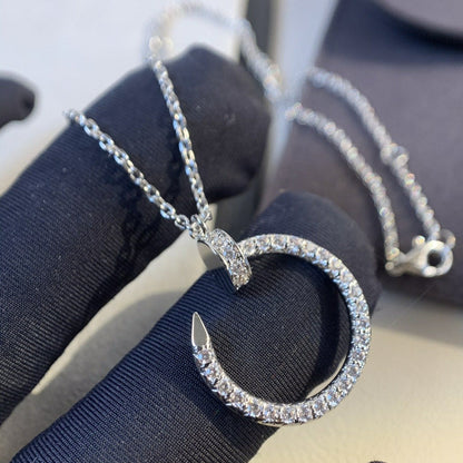 [Charm Aries Jewelry]JUSTE NECKLACE SILVER DIAMONDS
