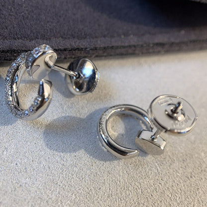 [Charm Aries Jewelry]JUSTE EARRINGS SILVER DIAMONDS