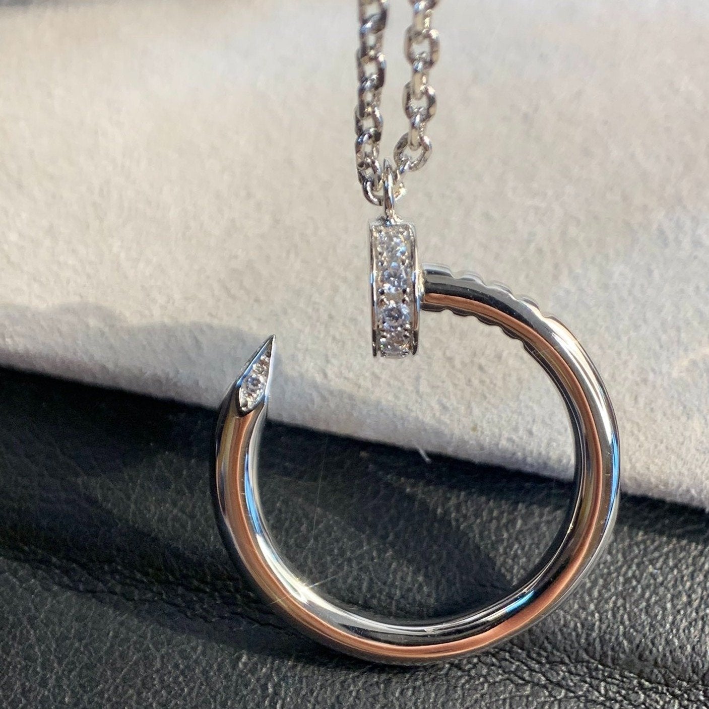 [Charm Aries Jewelry]JUSTE NECKLACE SILVER