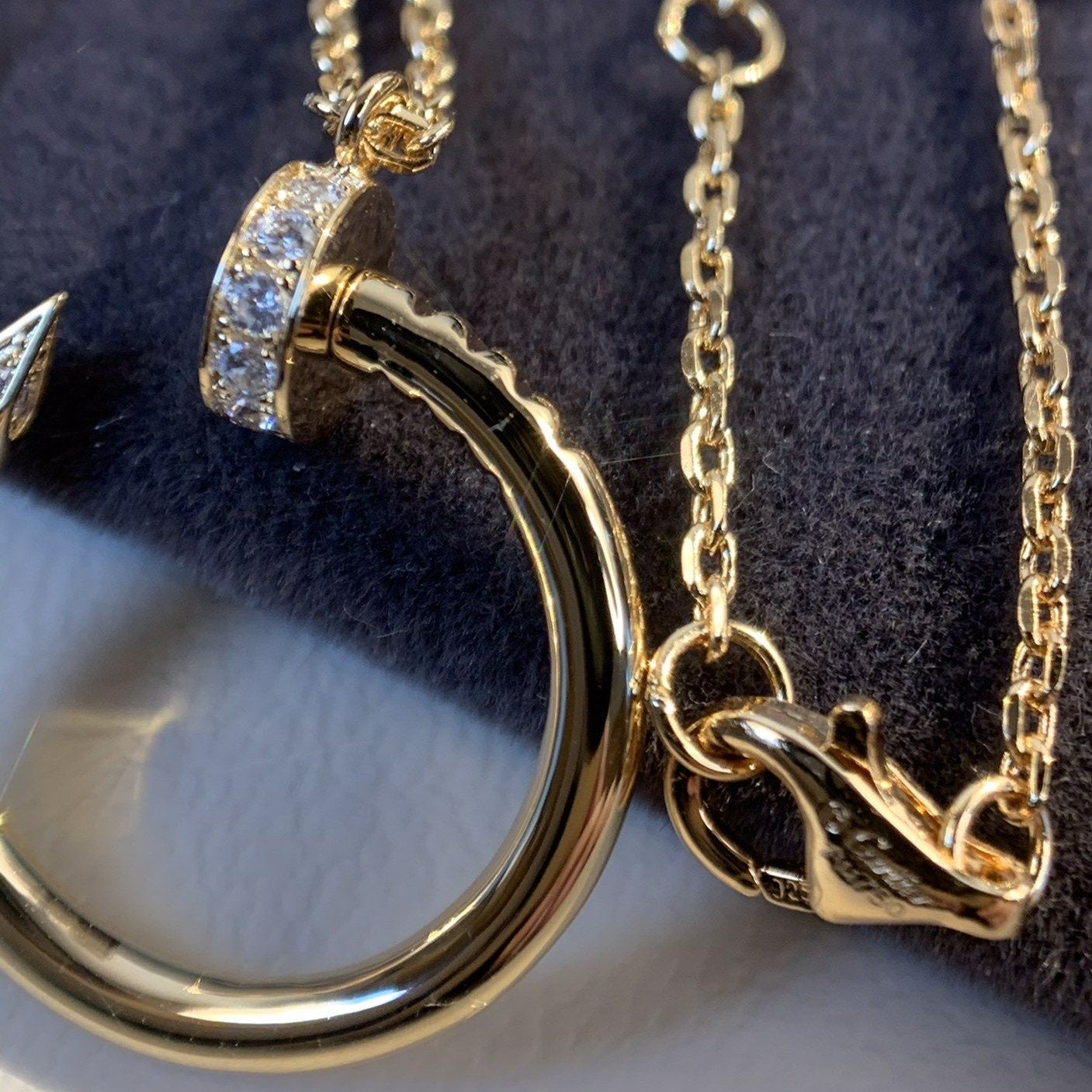 [Charm Aries Jewelry]JUSTE NECKLACE PINK GOLD
