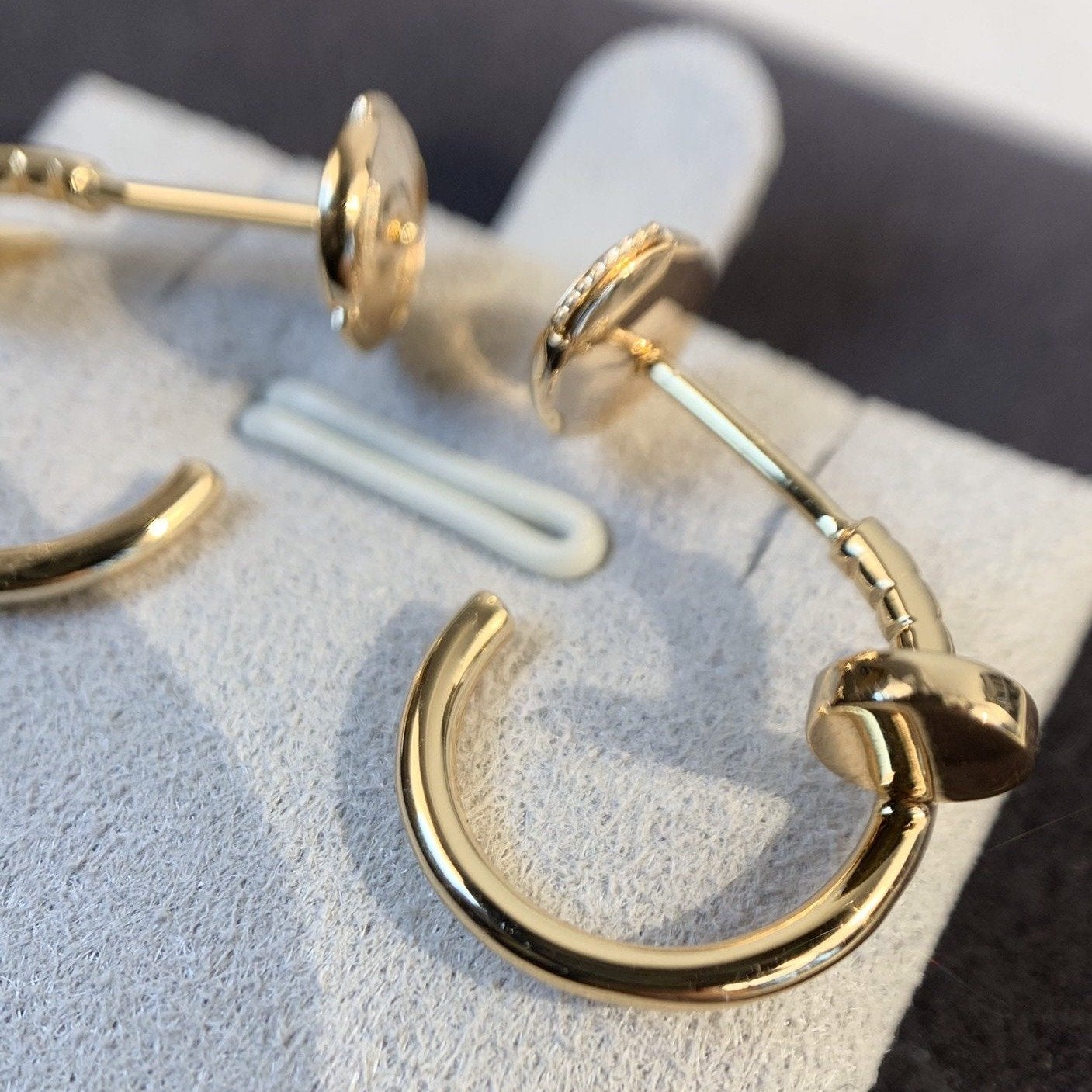 [Charm Aries Jewelry]JUSTE EARRINGS PINK GOLD