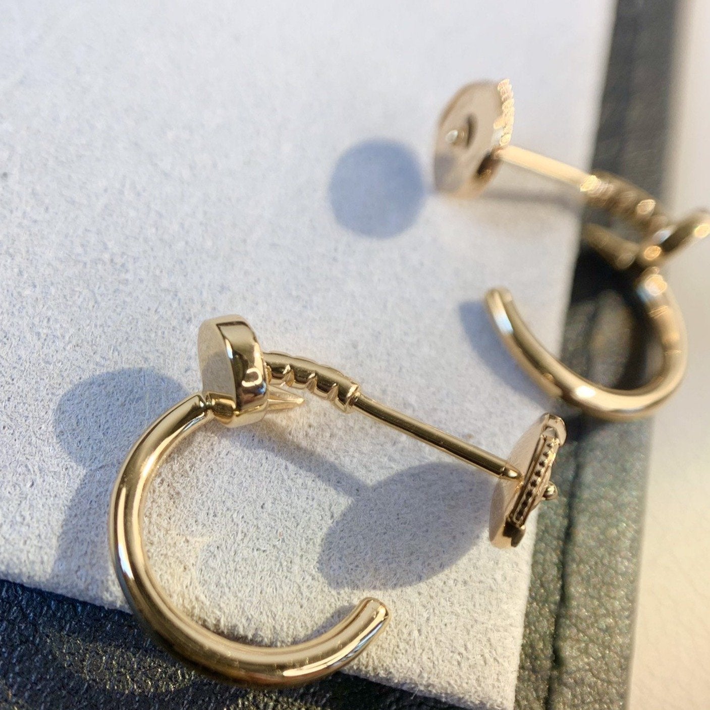 [Charm Aries Jewelry]JUSTE EARRINGS PINK GOLD