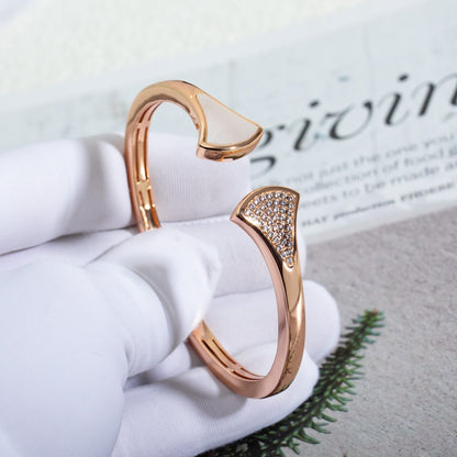 [Charm Aries Jewelry]DREAM BRACELET OPEN PINK GOLD MOP DIAMOND