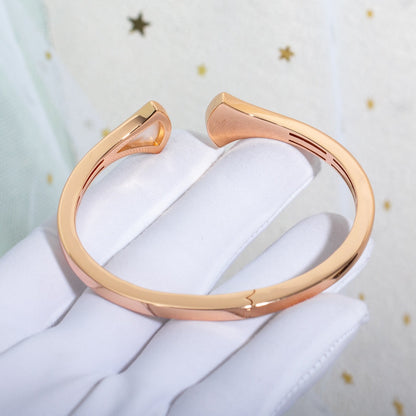 [Charm Aries Jewelry]DREAM BRACELET OPEN PINK GOLD MOP DIAMOND