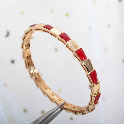 [Charm Aries Jewelry]SERPENTI BRACELET PINK GOLD RUBELLITE
