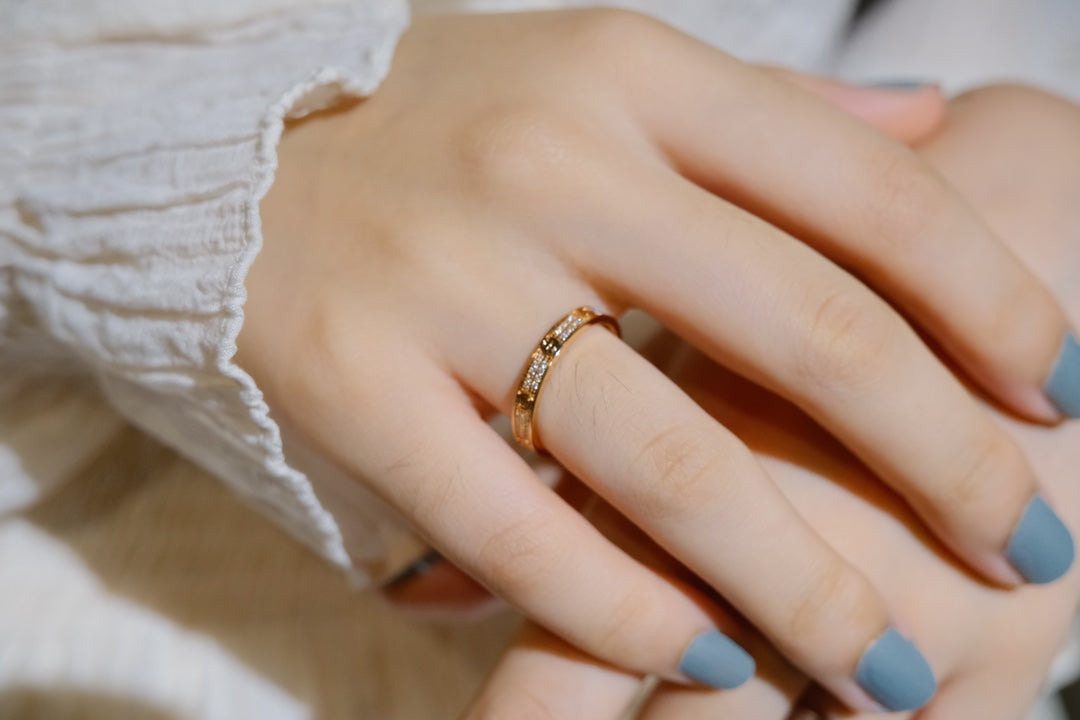 [Charm Aries Jewelry]LOVE RING 2.65MM DIAMOND