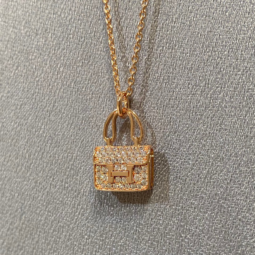 [Charm Aries Jewelry]CONSTANCE PEDANT DIAMOND NECKLACE