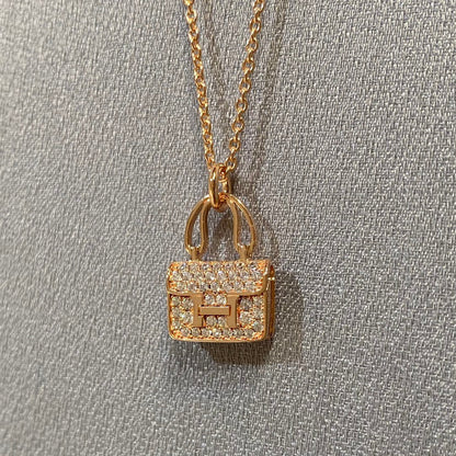 [Charm Aries Jewelry]CONSTANCE PEDANT DIAMOND NECKLACE