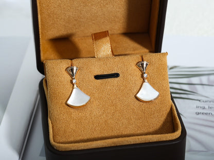 [Charm Aries Jewelry]DREAM MOP PINK GOLD EARRINGS