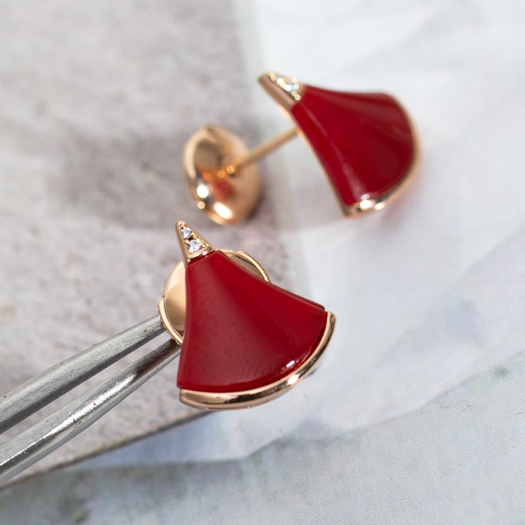 [Charm Aries Jewelry]DIVAS DREAM EARRINGS PINK GOLD