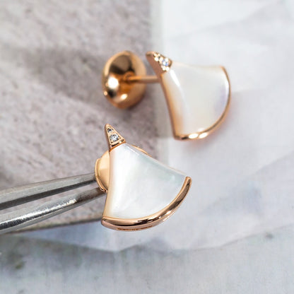 [Charm Aries Jewelry]DIVAS DREAM EARRINGS PINK GOLD