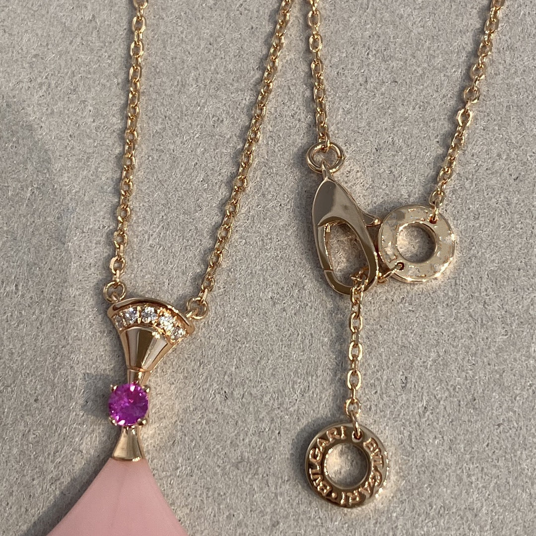 [Charm Aries Jewelry]DREAM NECKLACE PINK OPAL