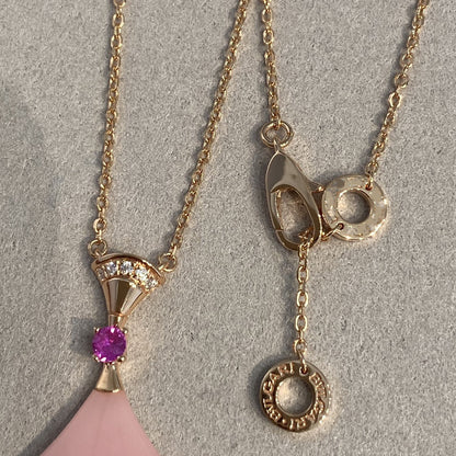 [Charm Aries Jewelry]DREAM NECKLACE PINK OPAL