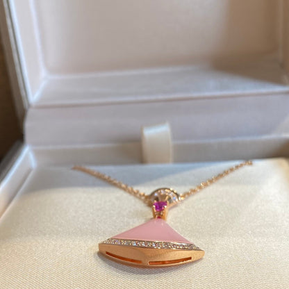[Charm Aries Jewelry]DREAM NECKLACE PINK OPAL