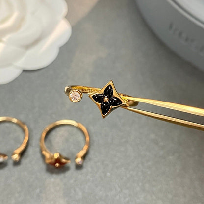 [Charm Aries Jewelry]STAR 1 DIAMOND OPEN RING