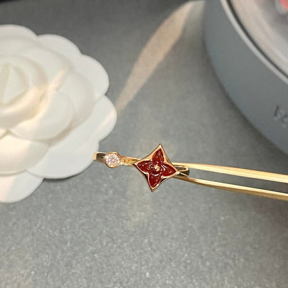 [Charm Aries Jewelry]STAR 1 DIAMOND OPEN RING