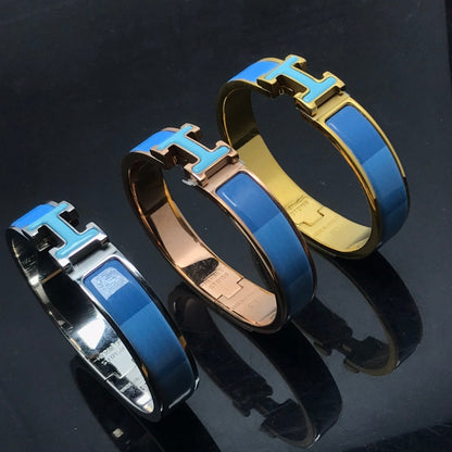 [Charm Aries Jewelry]H BRACELET BLUE RAINBOW CERAMIC