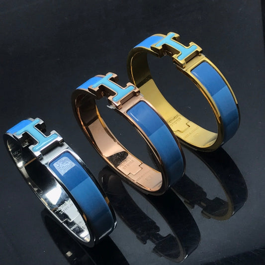 [Charm Aries Jewelry]H BRACELET BLUE RAINBOW CERAMIC