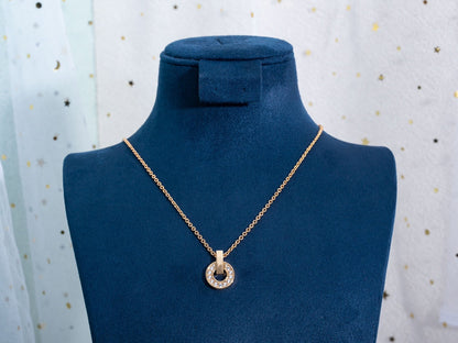 [Charm Aries Jewelry]GARI NECKLACE PINK GOLD DIAMOND