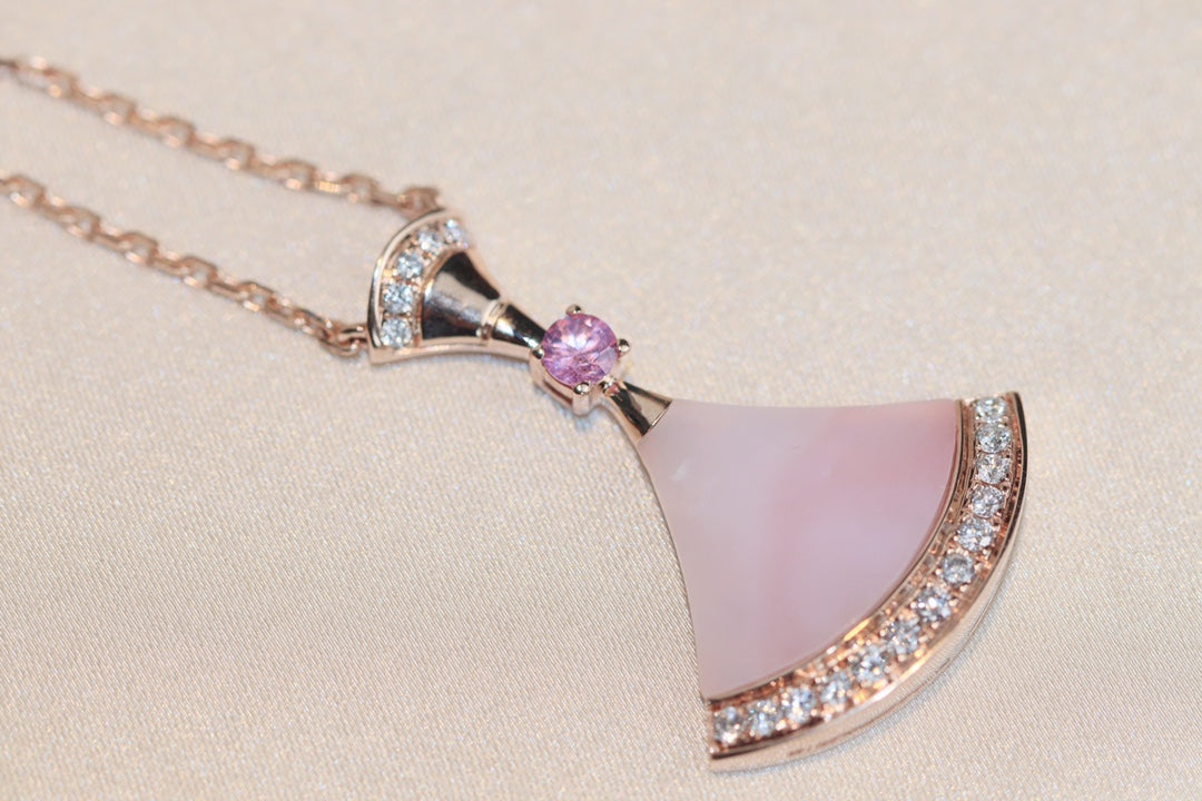 [Charm Aries Jewelry]DREAM NECKLACE PINK MOP DIAMOND