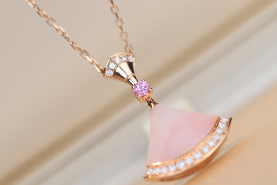[Charm Aries Jewelry]DREAM NECKLACE PINK MOP DIAMOND