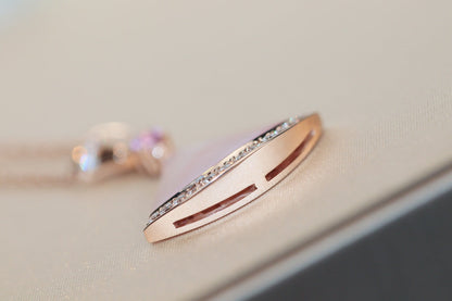 [Charm Aries Jewelry]DREAM NECKLACE PINK MOP DIAMOND