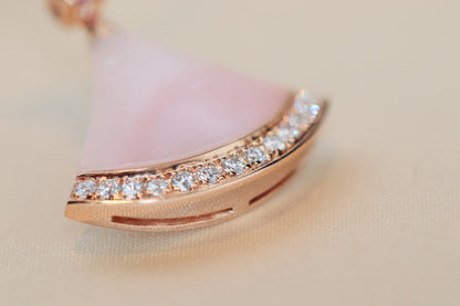 [Charm Aries Jewelry]DREAM NECKLACE PINK MOP DIAMOND