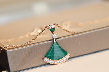 [Charm Aries Jewelry]DREAM NECKLACE MALACHITE DIAMOND