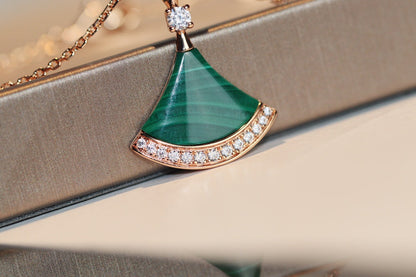 [Charm Aries Jewelry]DREAM NECKLACE MALACHITE DIAMOND