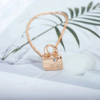 [Charm Aries Jewelry]AMULETTE PEDANT ROSE GOLD NECKLACE