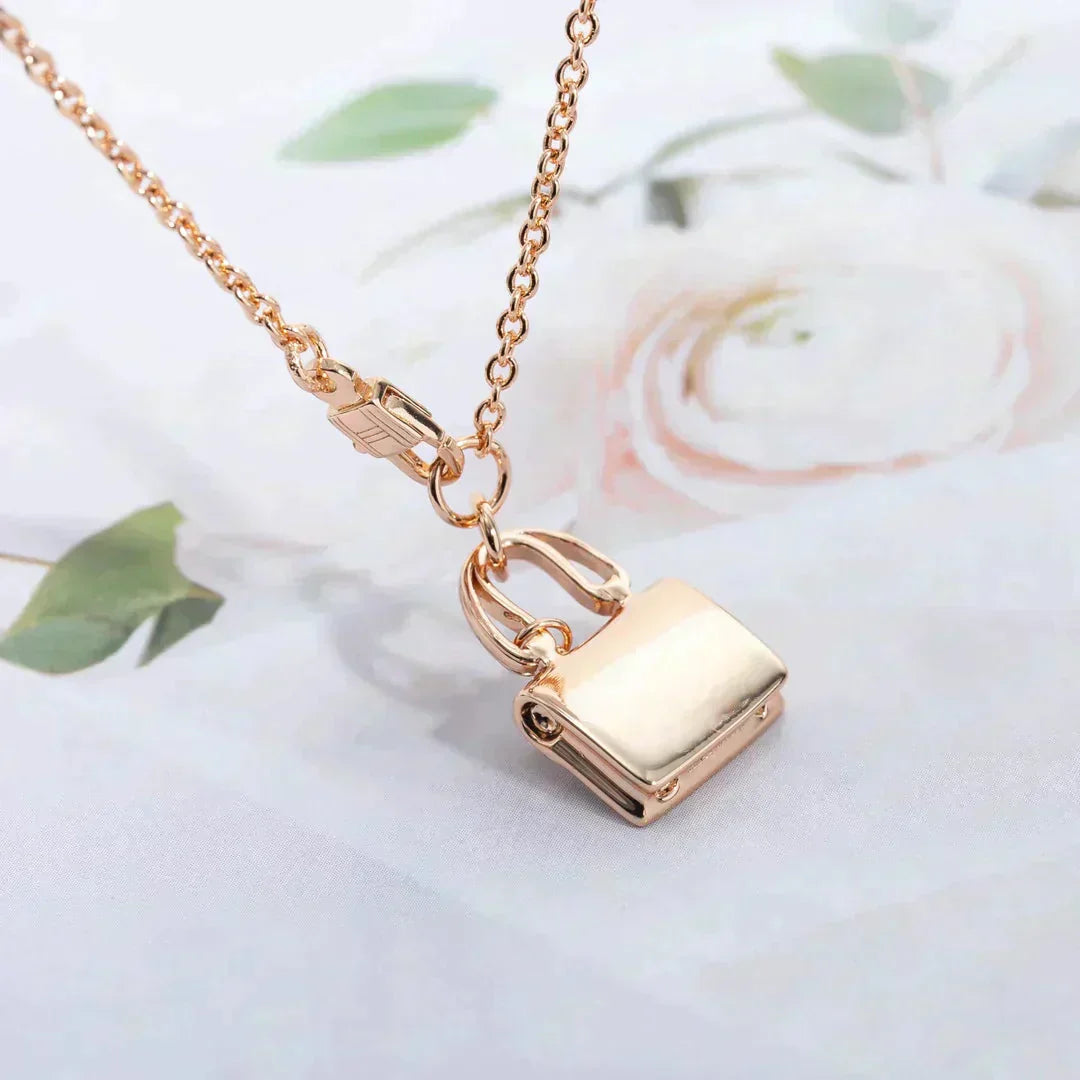 [Charm Aries Jewelry]AMULETTE PEDANT ROSE GOLD NECKLACE