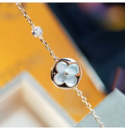 [Charm Aries Jewelry]SUN MOP GOLD 1 DIAMOND NECKLACE