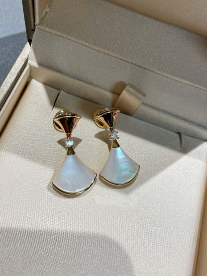 [Charm Aries Jewelry]DREAM MOP 1 DIAMOND EARRINGS