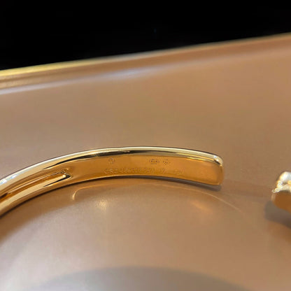 [Charm Aries Jewelry]PANTHERE GOLD OPEN BRACELET