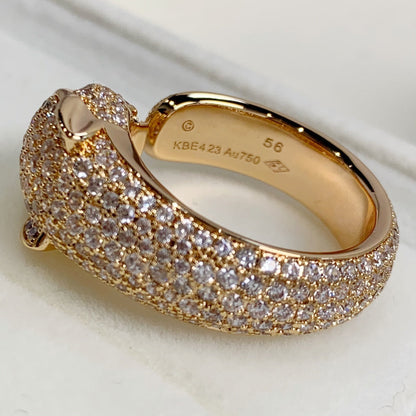 [Charm Aries Jewelry]PANTHERE PINK GOLD DIAMOND RING