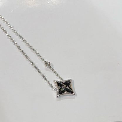 [Charm Aries Jewelry]STAR BLACK MOP NECKLACE