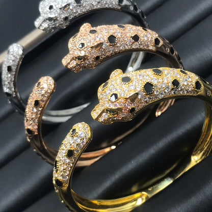 [Charm Aries Jewelry]PANTHERE BIG BRACELET DIAMONDS