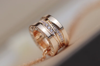[Charm Aries Jewelry]ZERO 1 PINK GOLD DIAMOND NECKLACE