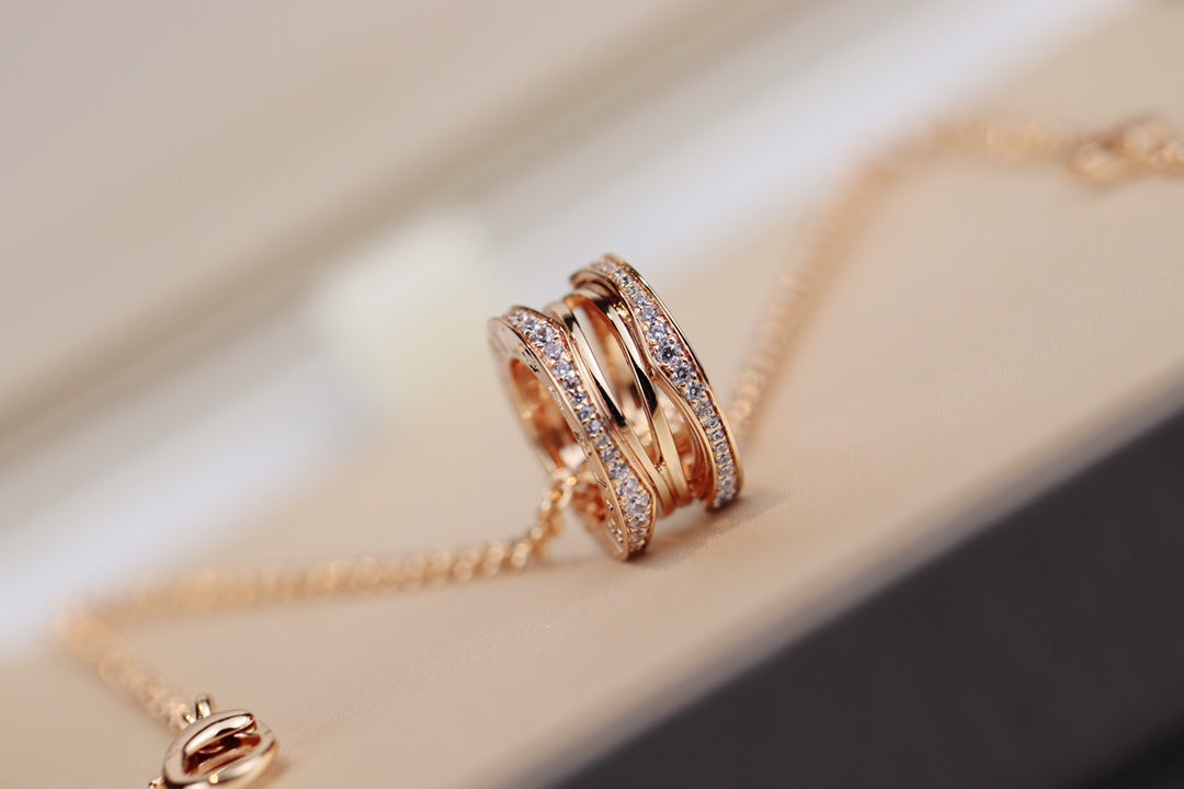[Charm Aries Jewelry]ZERO 1 PINK GOLD NECKLACE