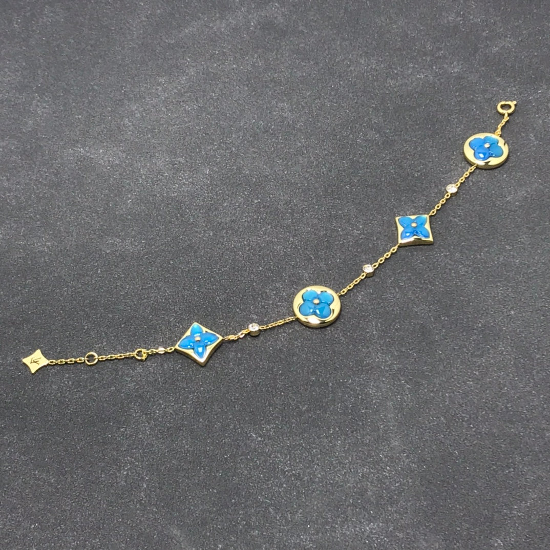 [Charm Aries Jewelry]STAR AND SUN TURQUOISE 4 MOTIFS 3 DIAMONDS
