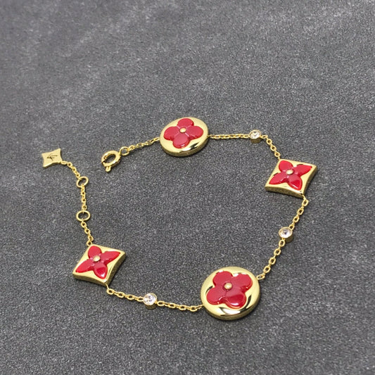[Charm Aries Jewelry]STAR AND SUN CARNELIAN 4 MOTIFS 3 DIAMONDS